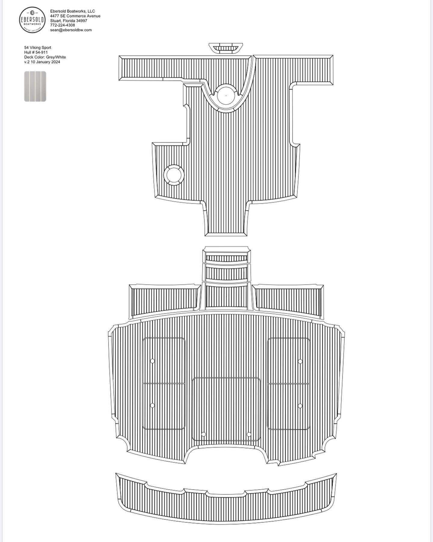 See your deck design before it’s installed. Yep. Each one of our Flexiteek decks are designed in house by our computer aided design (CAD) and fabrication teams. #flexiteek #flexiteekusa #ebersoldboatworks #yachtdesign #yachtlife #yachtquality