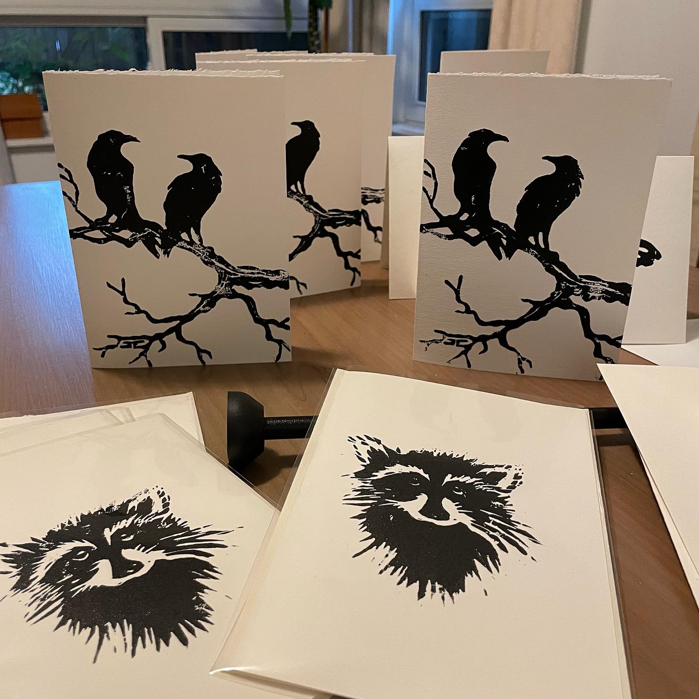 NEXT WEEKEND !!!!!
Join us at the Culture Crawl.
Lots of new things to see, BIG and small, including our greeting cards printed from Jesse’s original block carvings. #tosowoodworks