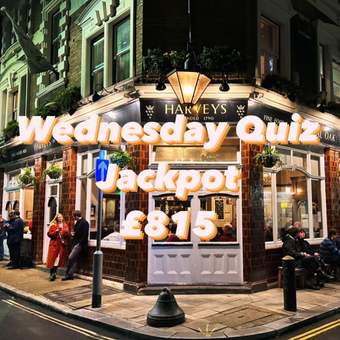 Quiz on every Wednesday with a growing jackpot! Currently at £815 🫰🏻 Fully booked for upcoming Wednesday, so best book in advance via phone or website 🤗
£2 pp entry, 6 people per team maximum, 19:30 start 🤖
#pubquiz #royaloakborough #harveyspubs #supportlocal #pubquizlondon