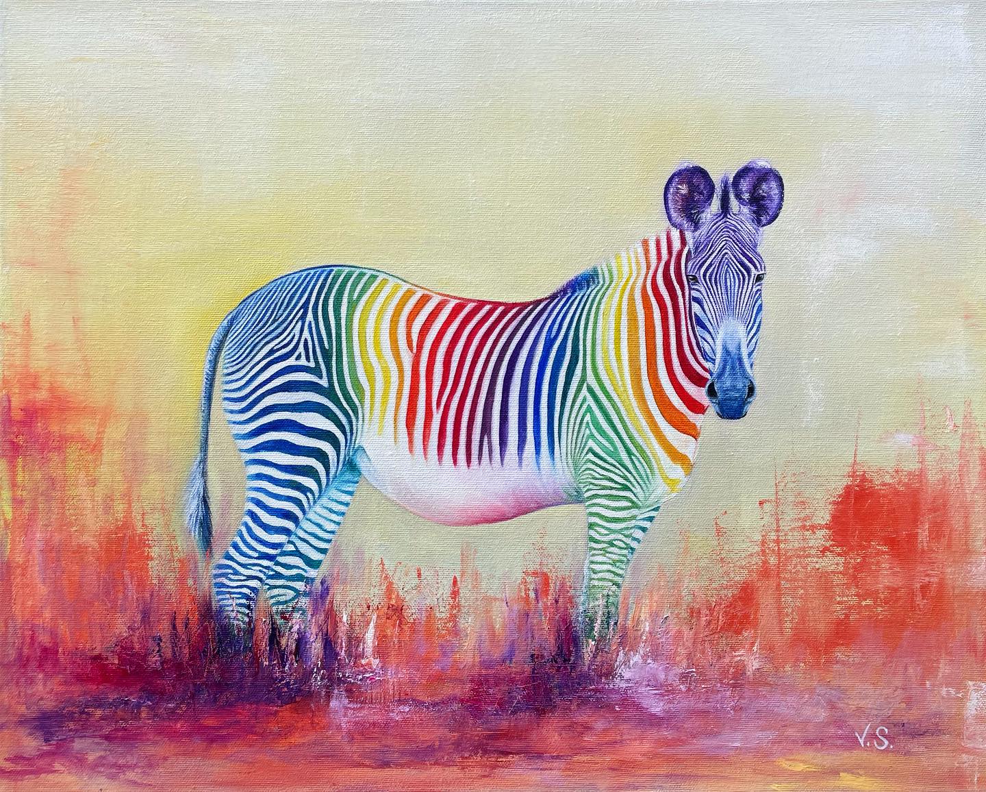 ‘Pride & Joy’ 🌈 (Oil on canvas)
I love it when people ask me to do something different to my usual commissions! So here is the finished piece… a spin on my usual Grevy zebra. Based on a photograph I took of this stunner in Kenya. 🇰🇪
#art #artist #artistsoninstagram #zebra #grevyzebra #wildlife #africanwildlife #kenya