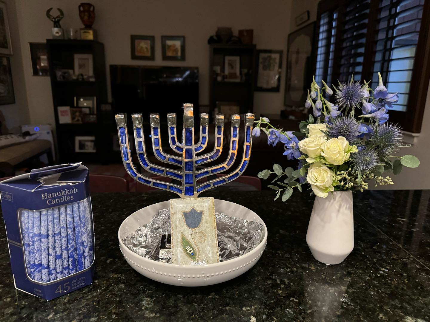 I love bringing light into my world for 8 days when I light the candles! Happy Hanukkah!