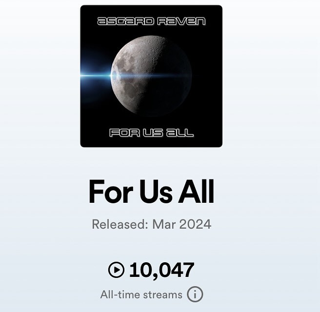 For Us All just hit 10,000 streams on #spotify !! Thank you all for listening ❤️
#10000 #newmusic #music #indierock