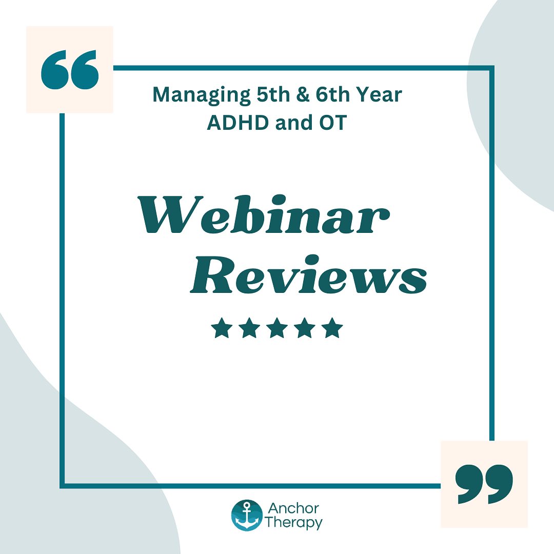 Reviews ⭐️⭐️⭐️⭐️⭐️
Thank you to every parent and young person who attended our webinar last night. We received some great feedback and were left buzzing afterwards 💫
We also had some interesting suggestions for further webinars which we’ll get planning for asap!
#adhd #occupationaltherapy #webinar #school