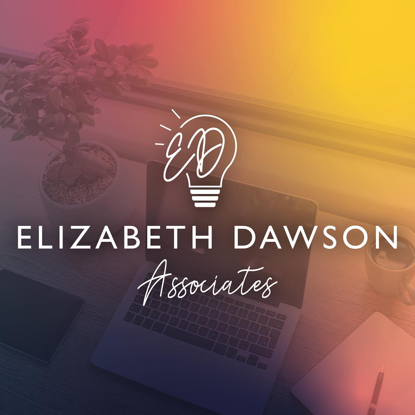 Here’s a logo I worked on a few weeks ago for a new business. Elizabeth Dawson Associates is a Learning and Development Specialist for recruitment agencies. A sleek and modern logo was requested, utilising the lightbulb icon to represent learning and development of individuals. Together with the client, I came up with a sophisticated brand with a strong and versatile font pairing, feminine colour palette and professional feel.