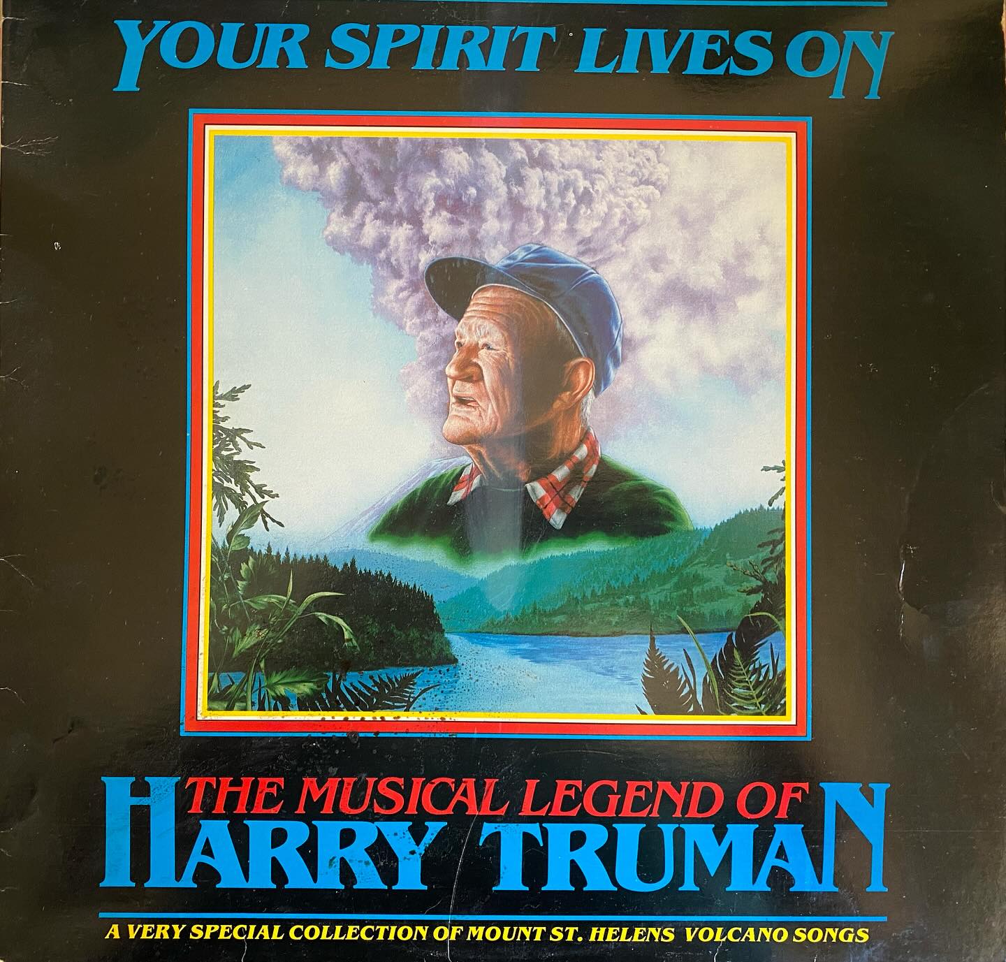 Yesterday was the anniversary of the eruption of Mt. St. Helens, and the week of my first studio session to record a song for this album. The album sold 10,000 copies and got us a gig at the Euphoria Tavern in Portland. They never did find Harry Truman.
#mountsthelens #harrytruman #portland