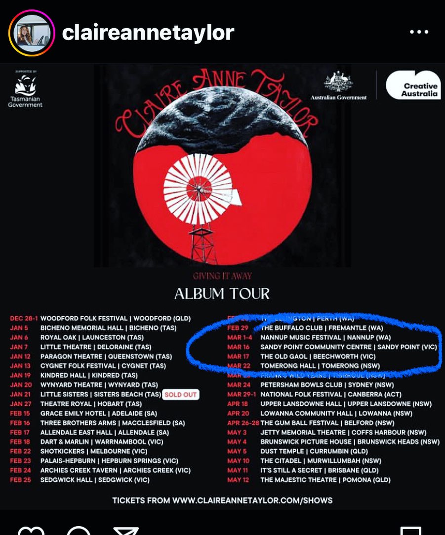 Saturday night March 16th don't miss the amazing Claire Anne Taylor and band at Sandy Point Music
Sandypointmusic.com