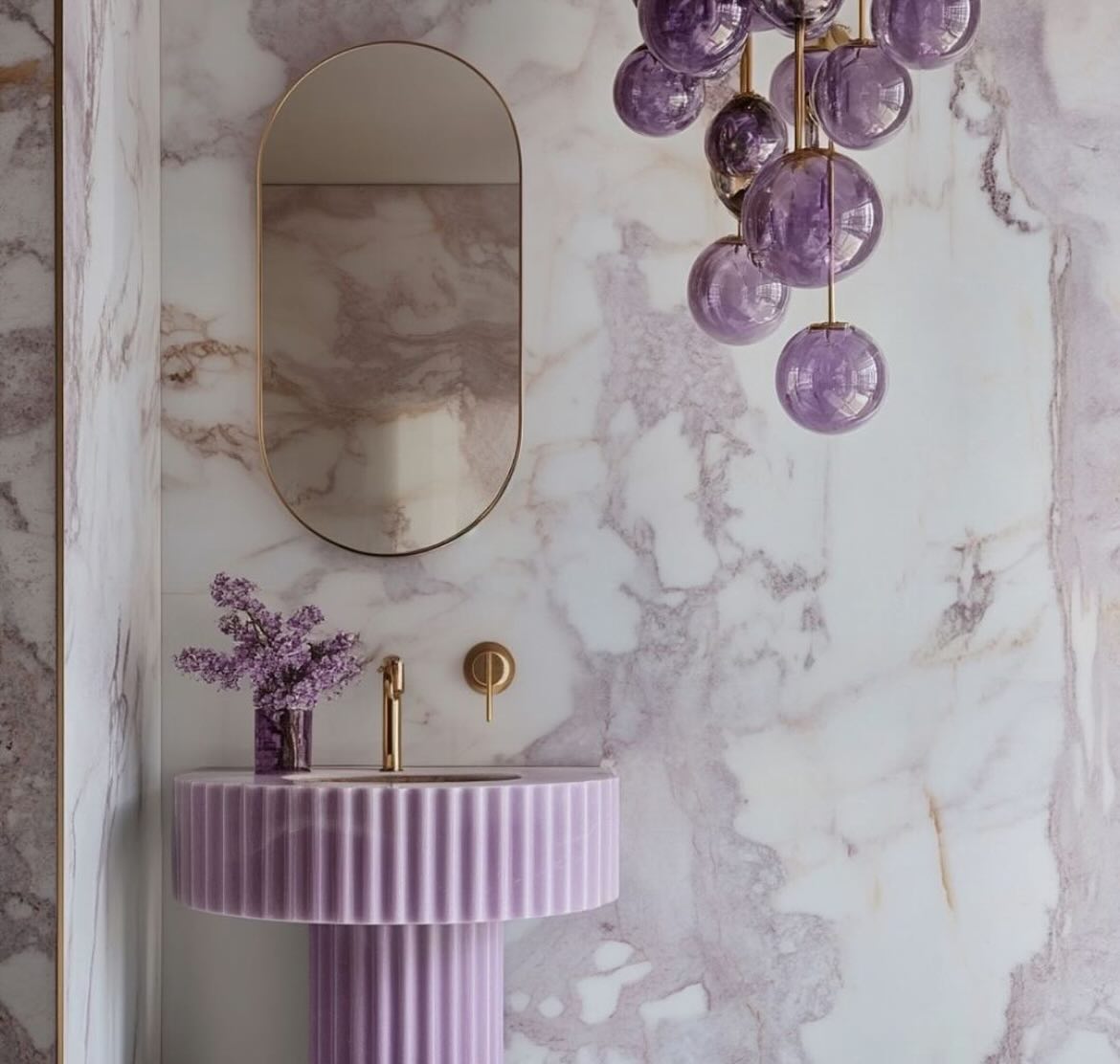 To craft your dream oasis, the right color palette is essential, and for a tranquil bathroom, nothing surpasses the elegance of purple. This refined and regal hue effortlessly elevates any space into a sanctuary of calm. A purple bathroom is a graceful addition to any home—whether you desire a light, airy ambiance with whispers of lilac and lavender or envision a luxurious retreat adorned with deep aubergine shades, complemented by rich golds and earthy tones. Each shade transforms your space into a haven of serenity and style. #fixturesinspiration @carolecarrdesign #luxury #interiordesign #design #bathroom #bathroomdecor #bathroomdesign #tapware #faucet #bath #bathroom #bathroomdecor #bathroomdesign #bathroomgoals #bathroomideas #bathroominspiration #bathroomremodel #bathroomreno #bathroomrenovation #bathrooms #parisontario #stgeorge #brantford #brantfordontario #simcoe #waterford #woodstockontario #cambridgeontario #dundasontario #hamiltonontario