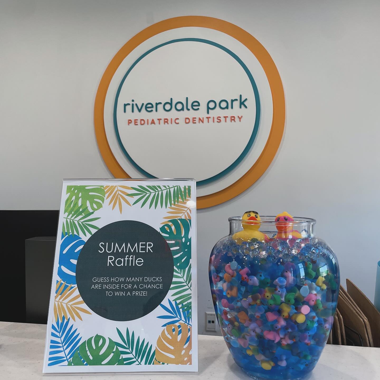 Weโre doing a summer raffle! Come to our office and guess how many ducks are in the jar. Winner will be announced July 31 ๐ฆ๐ปโ๏ธ๐ฆท๐ฐ