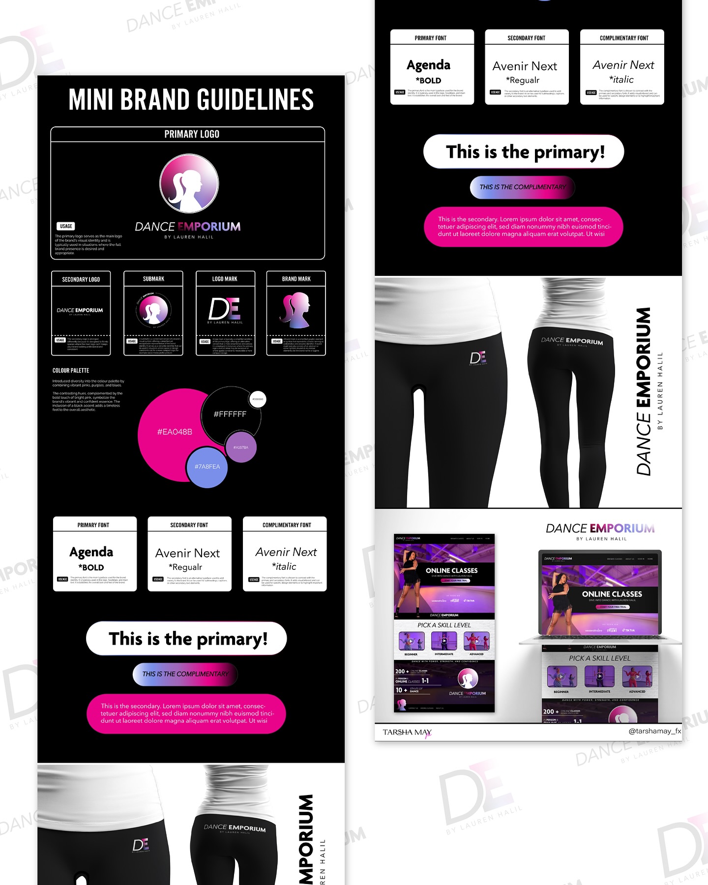 Mini Brand Guidelines for this stunning brand I completed earlier this year for @danceemporiumbylh
Yes the brand icon is a silhouette of the CEO! Perfect for expanding her personal brand into a business✨
It’s been so rewarding watching Dance Emporium evolve over the past months and seeing how impactful branding that resonates with your business model and personality can be!! Lauren has done amazing job so far and I can’t wait to see where she takes Dance Emporium! 👏🏽💖
#dancetutorial #danceteacher #dancestudio #laurenhalildanceemporium #laurenhaliltutorials #danceemporium #dancer #branding #brandguidelines #brandstrategy #branding #brandidentity #logodesigner #branddesign #branddesigner #womenownedbusiness #dancebusiness #dancecoach #dancelife #designer #graphicdesigner #logoinspiration #brandinspiration