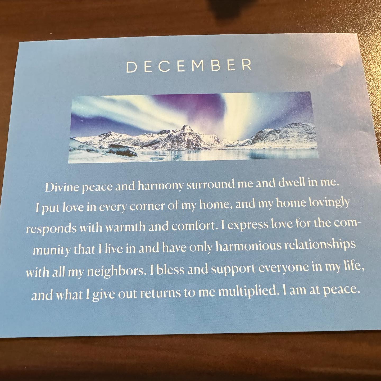 This months intentions…