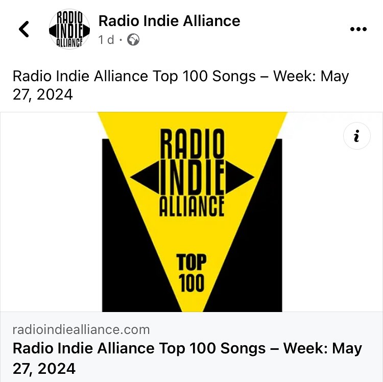 Very cool - Chasing Your Dreams has made it into the @radio.indie.alliance Top 100! 🎸
#top100 #radio #radioshow #radiopresenters #indiemusic #veteran