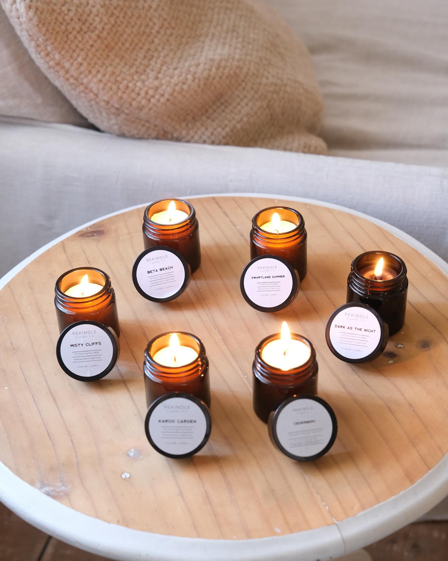 Take your favourite scents on the go with our Rekindle Candles Travel Collection 🌿 Whether it’s a weekend escape or a thoughtful gift, our 150g candles in chic amber glass jars are your perfect companion. Explore our signature scents and enjoy over 8 hours of blissful burn time ✨
Travel Candles 150g | R155,00
100g | 10h burn time | Available in the full signature accent range
Whether you’re nationwide or local - Shop conveniently on our website or swing by our Woodstock studio for pickup. Link in bio.
#RekindleCandleCo #LocallyMade #HomeFragrances #HomeDecor #ShopLocal #NationwideShipping #AwakenYourSenses #TravelCandles
