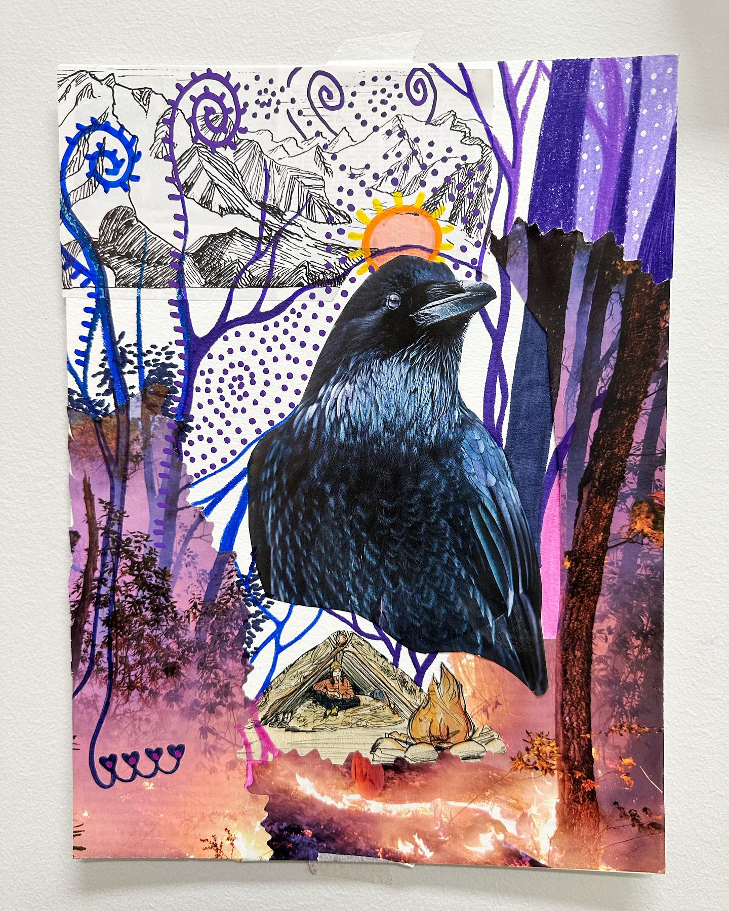 Collaging is a simple but effective art-making process that allows us to see and understand ourselves more deeply through the use of found imagery, symbols, colour & shape.
Collage has roots dating back to 200BC alongside the invention of paper. Both Japanese and Chinese artists combined paper, calligraphy, and images in multi-layered artistic designs.
#expressivearts #collageart #arttherapy #artpsychotherapy #collageselfportrait #ymmartstogether #ymm