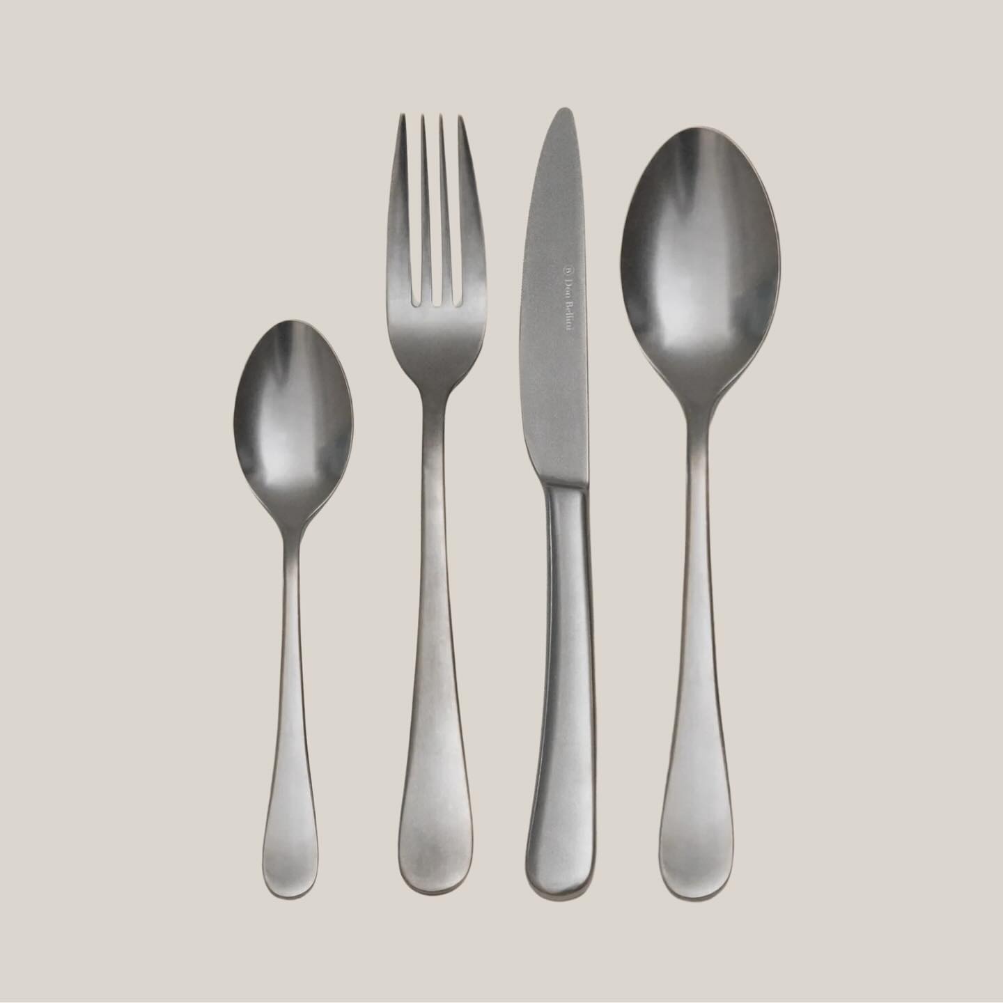 Eleanor Stonewashed Flatware by Don Bellini is crafted from high-quality 18/10 stainless steel, the collection featuring a beautiful stonewashed matte finish that adds a touch of rustic charm to your table. Available in 3 colours - silver, gold and rose gold.
#flatware #cutlery #tableware #cutleryset #mattefinish #stonewashed #vintage #stainlesssteel #silverware #restaurants #donbellini #dinnerware #designer
