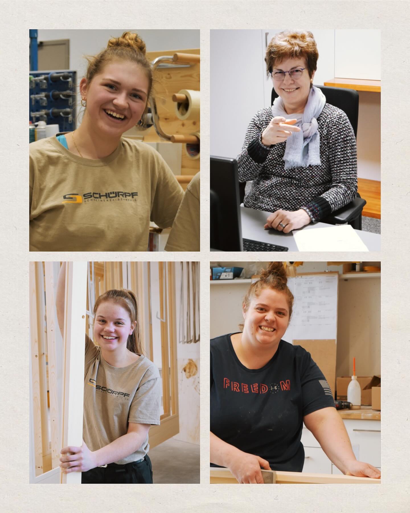 Richtige Frauen stehen auf Holz!
Was wäre unser Team ohne geballte Ladung Frauenpower!
#weltfrauentag #frauenpower #dasstärkeregeschlecht #schreinerin #frauensache #powerfrauen #frauen,diedieschreinereibewegen