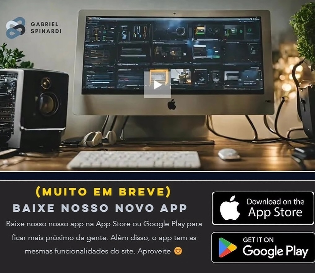 Em breve nosso aplicativo estará disponível na App Store e Google Play 📱