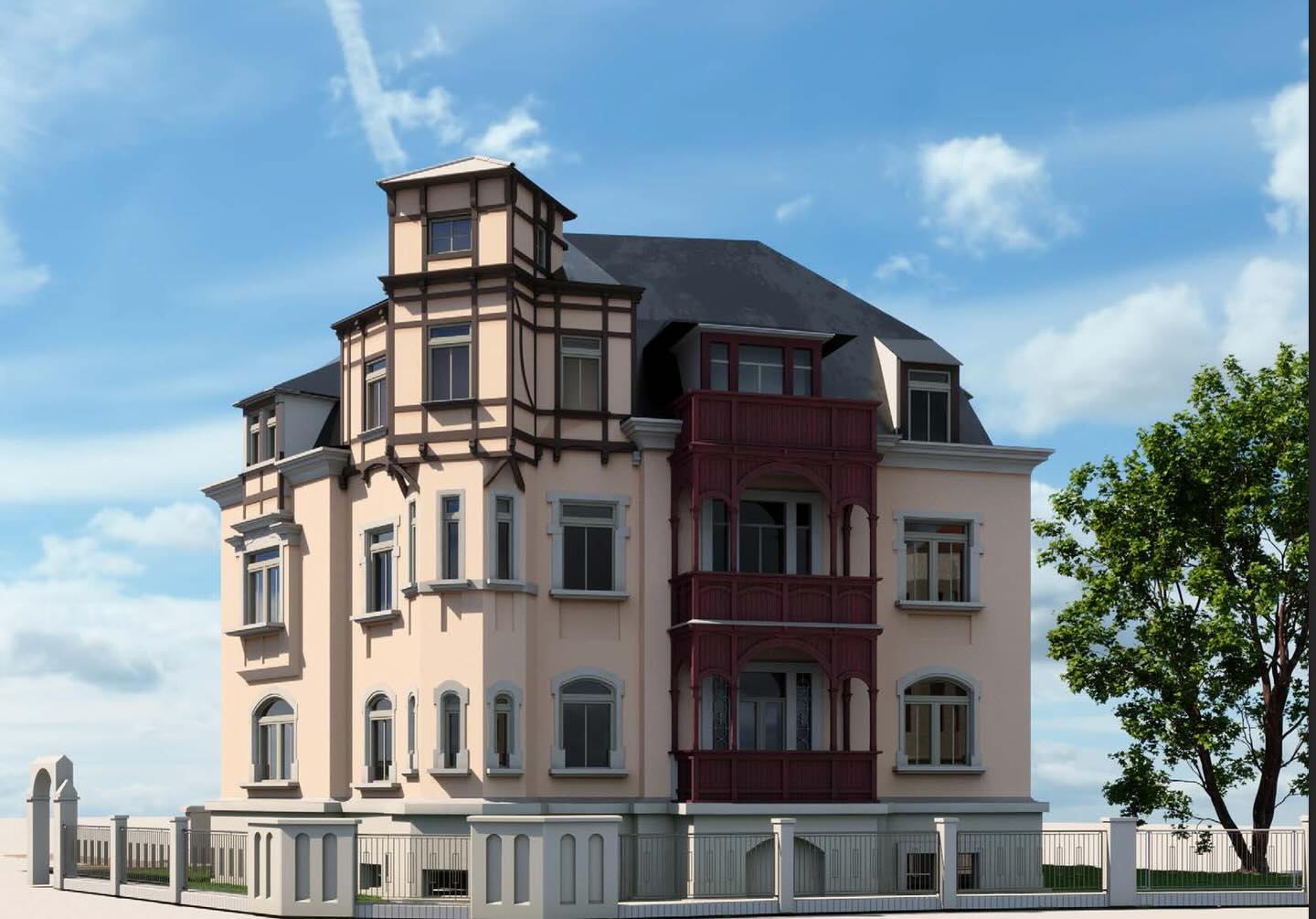 Coming soon… Hier ein kleiner Ausblick nach Dresden zur neuen & tollen Denkmal Villa 🏛️.
Nach der Sanierung 🏗️👷♀️🪚⛏️🚧 entstehen hier 6 wunderbare Jungendstil Wohnungen mit Parkett, Fußbodenheizung, Stuckdecken und Flügeltüren.
.
.
.
.
#denkmalimmobilien
#steuernsparen
#denkmalafa
#steuernsparenmachtglücklich
#immobilieninvestment
#werteerhalten
#jugendstil
#kfwförderung
#kfw
#kapitalanlage
#sachsen
#denkmal-nach.com