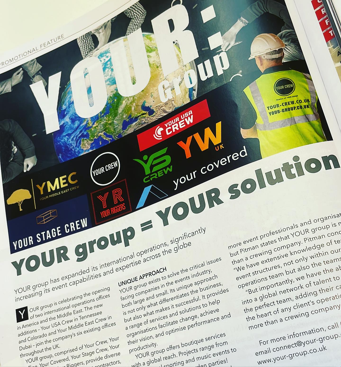 Great Article about YOUR group and the support it can offer the events and temporary structure industry with its global offices expanding to Dubai and Colorado 😃