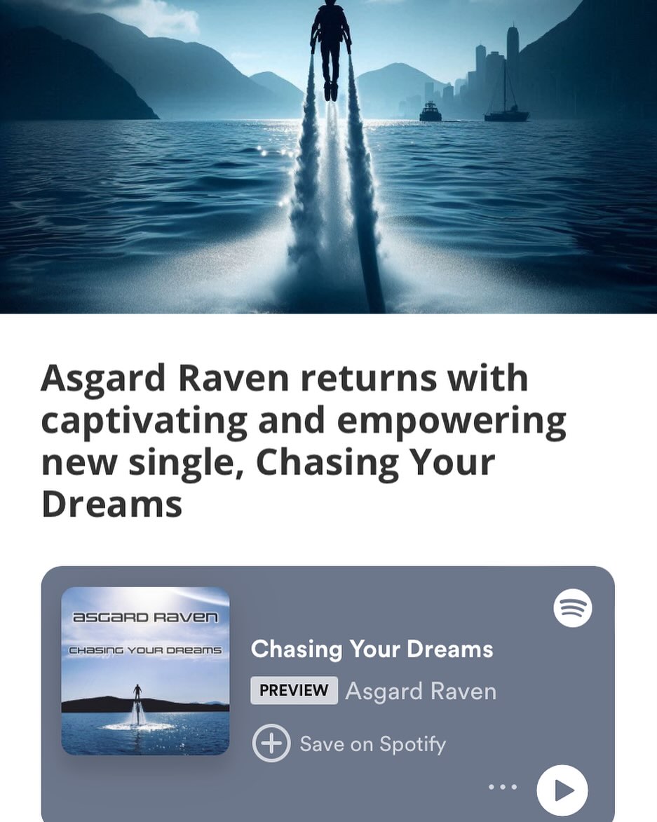 “There is no doubt that Asgard Raven‘s anthemic sound can make any space feel like a stadium.”
Great review of Chasing Your Dreams from KIMU
🎸
#musicreview #review #itsnevertoolate #veteran #newmusic #indierock #rock #recordingartist #unsigned #unsignedartist #epiphone #fender #electricguitar #instagood #instapicoftheday #song #songwriter #originalmusic #guitaristsofinstagram #independentartist #rocknroll #freshfinds #britpop #britrock #SingerSongwriter #worldmusic #indieartist #musician