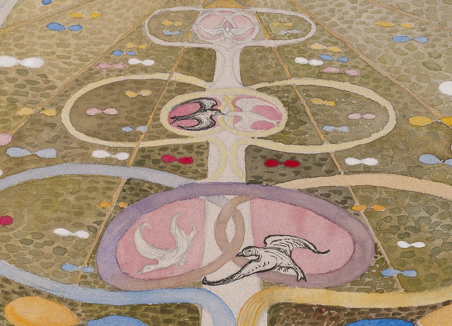 The upsurging spiral of life: From one to separation to collision, then back to one.
Two versions of Tree of Knowledge series (1913-19-15) by Hilma af Klint. Hilma used 8 colours depicting the spiral of merging; from separation to collision, then to one.
Hilma’s use of colors depicts a multidimensional world. Such as Yellow: Masculine
Blue: Feminine
Green: Oneness/ The unity of two
.
.
.
.
.
#hilmaafklint#unity#art#gemometricart#geometryinnature#yinyang#art#swedishartist#universe#treeoflife#treeofknowledge#daoism#taoism#oneness#onenesssstudio#artandspirituality#spiritualgrowth#spiritualenlightenment#treeoflife#meaningofcolors