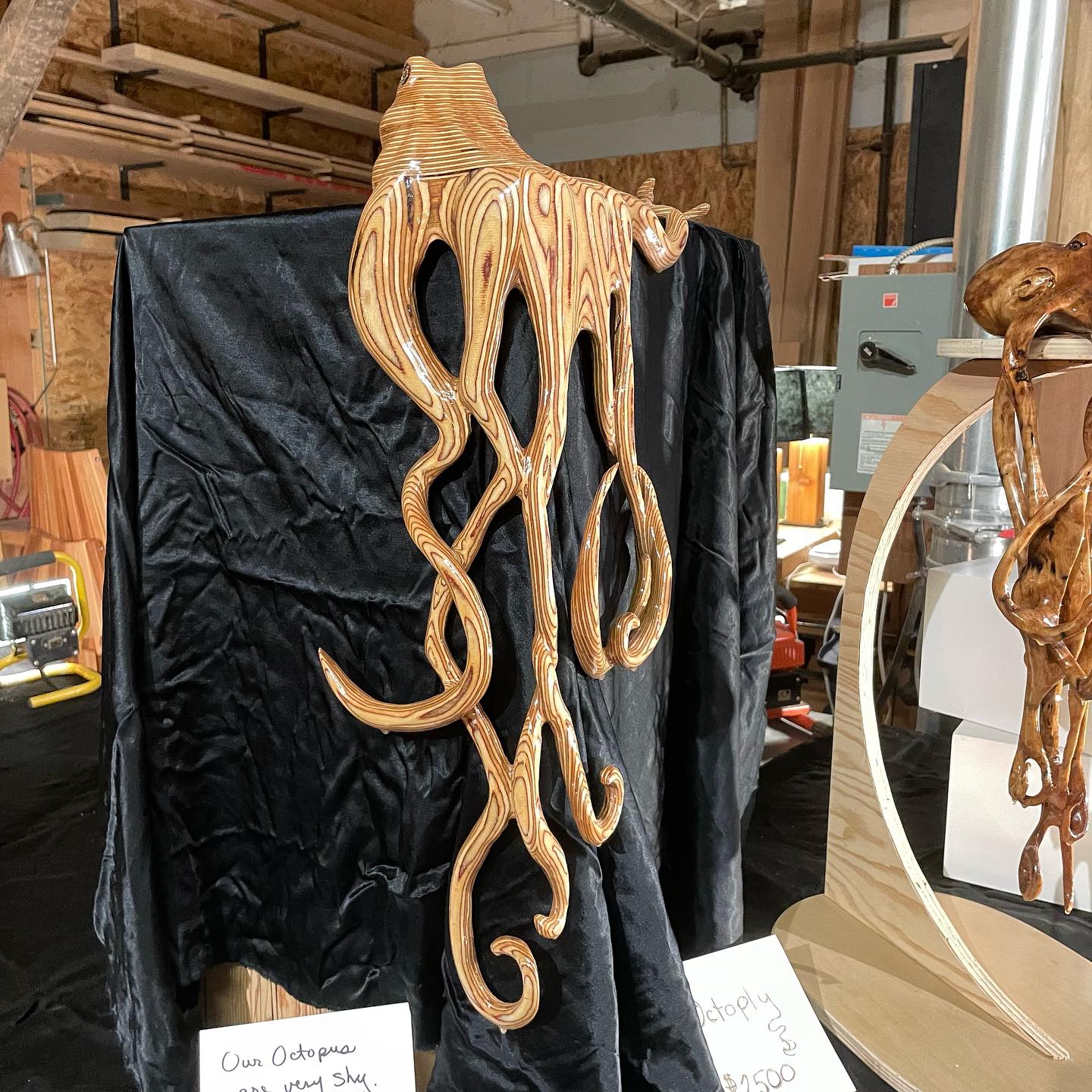 It’s happening!! The Culture Crawl has begun. The octopus are magical! @jessetoso