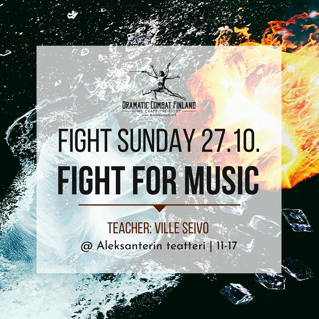 Add an extra layer of excitement and drama to your performances with our ‘Fight For Music’ stage combat workshop!
Just as music drives emotion, combat can amplify the intensity of a narrative. In this high-energy workshop, we will teach you the skills and techniques needed to perform thrilling fight choreography.
Read more and register on our website!
#stagecombat #fightsunday #dramaticcombatfinland #nordicstagefightsociety #stagefight #filmfight
@nordicstagefight @villeseivo