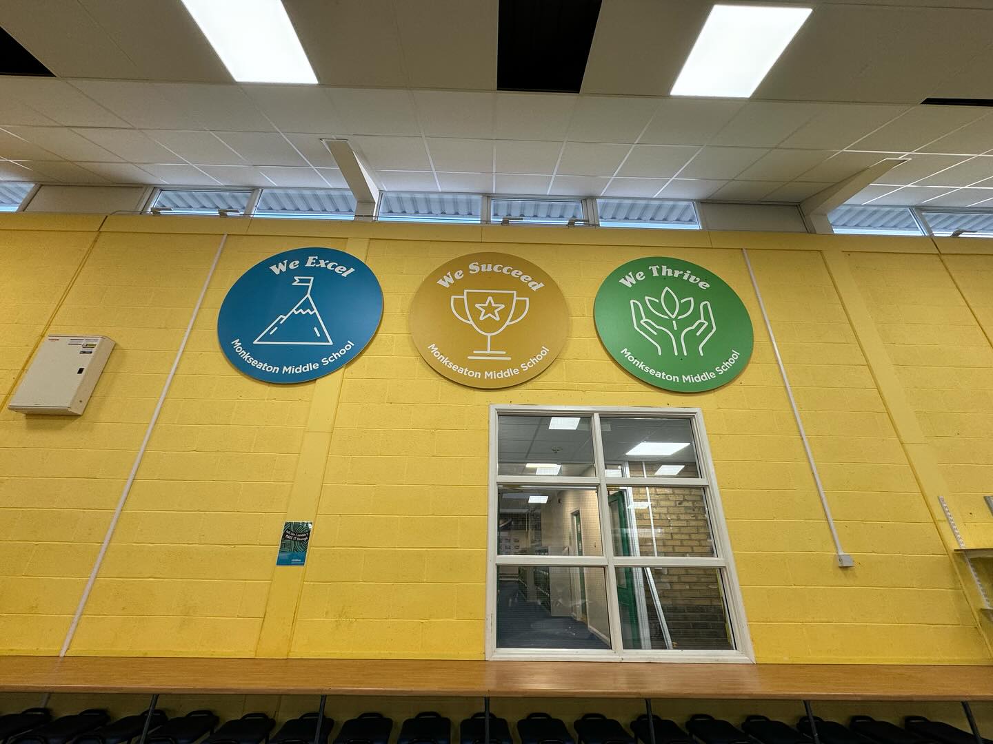 Monkseaton Middle School #signs #signage #graphics #wallart #fitting #installation #installations #installationservices #monkseaton #northtyneside