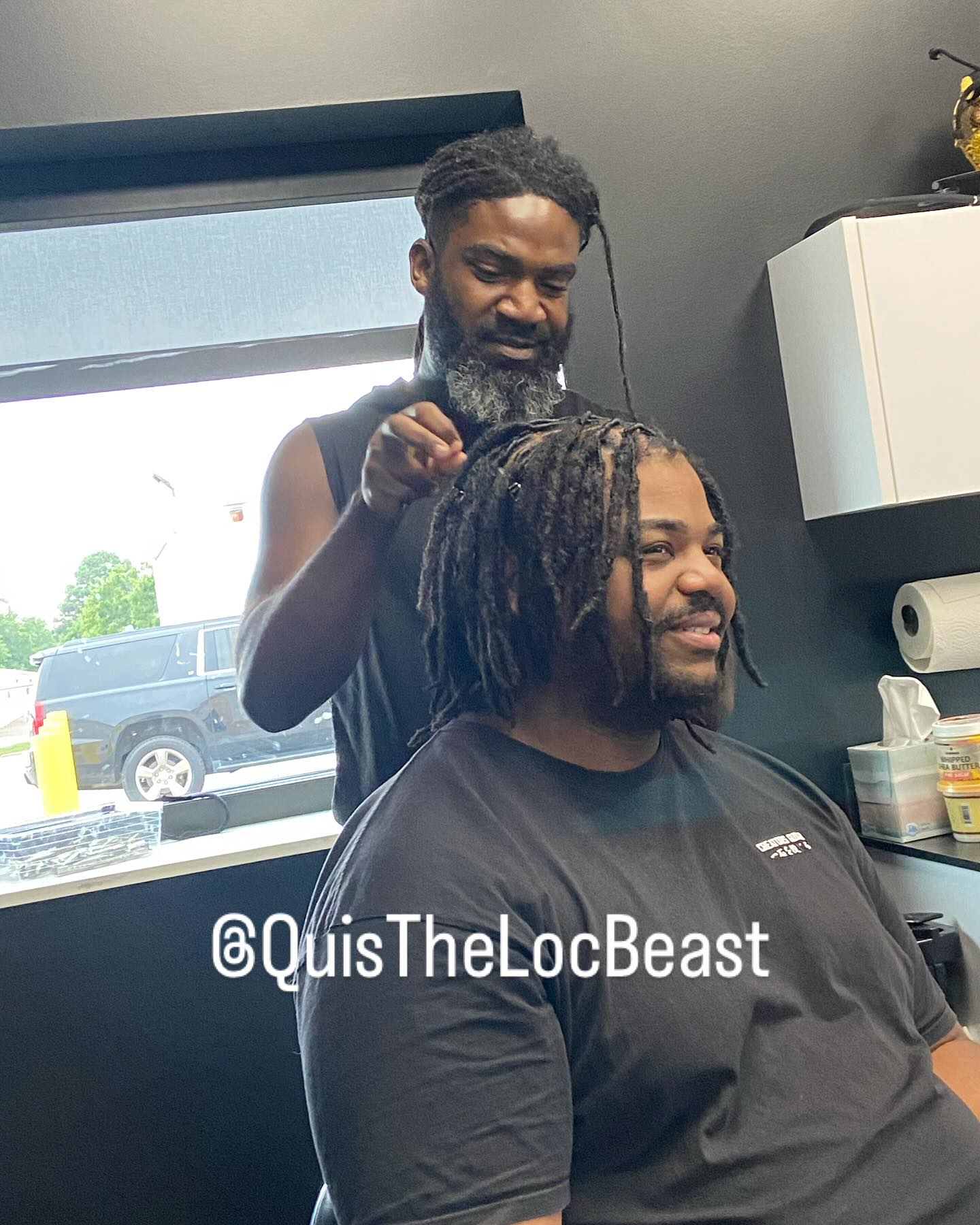 Okay so, for those who do and don’t know I have moved to the @solasalons family and am now located in Hilltop, Va Beach!
@thehivesuite (make sure you go follow) is open and ready to expand in ALL categories. The first one is by stylist! Allow me to introduce @quisthelocbeast (also know as my amazingly talented husband!)
His books are OPEN!! They are filling fast though because the man is TALENTED! So, head on over to his page! Follow and check out his #StyleSeat for booking!!
We look forward to seeing you and working with you! 🐝🐺 #BeeAndTheBeast
*Subscribe to the “HIVEblog” for free on my website* www.LocsByBee.com #LinkInBio
⠀
#LocsByBee #StungByBee #LocdByBee #Locs #StarterLocs #Retwist #LocRepair #LocStyles #LocExtensions #PermanentLocExtensions #LocReattachments #KidsLocs #KidsLocStyles #MensLocs #MenLocStyles #WomensLocs #WomensLocStyles #LocsForWomen #LocsForMen #Loctician #VALoctician #757loctician #757locs #VaBeachLoctician #TeamLocs #quisthelocbeast #thehivesuite