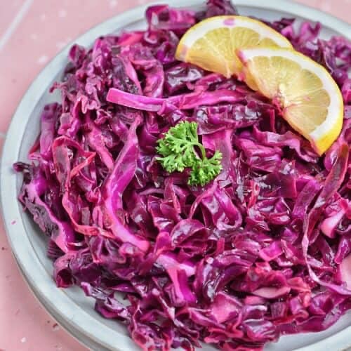 This weeks recipe is a: Turkish Red Cabbage Salad
Ingredients:
- ½ head red cabbage
- ¼ cup olive oil
- 1 fresh lemon juice
- 1 tsp salt
Directions:
1. Wash the cabbage and cut it into thin slices.
2. Pour olive oil, lemon juice, and salt in a bowl followed by shredded cabbage.
3. Give it a good mix, and massage for 5 minutes to get the oil coated all over the cabbage.
4. Cover the bowl with plastic wrap and refrigerate for 20 minutes.
5. Serve it cold with kebabs.
Recipe from: https://sourandsweets.com/best-turkish-red-cabbage-salad/#recipe
