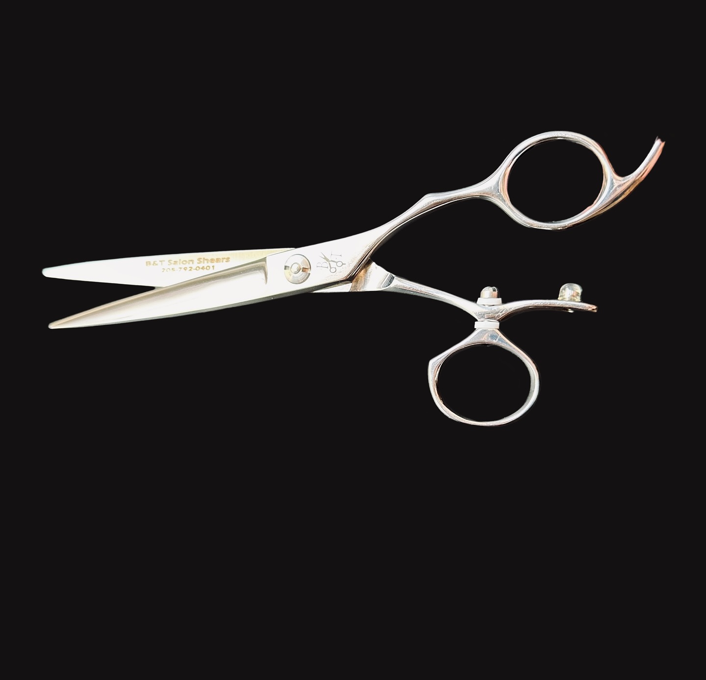 These 440-C Japanese Steel Swivel Shears are better than great! All lengths and right /left handed available! Made with solid steel for years of use. You will love how they feel and cut hair! $185 plus tax! call us or visit our website in stock and ready for purchase! #440C #solidsteel #japanesesteel #professionalshears #qualityhair #btshears #swivelshears #hairstylist #professionalstylist