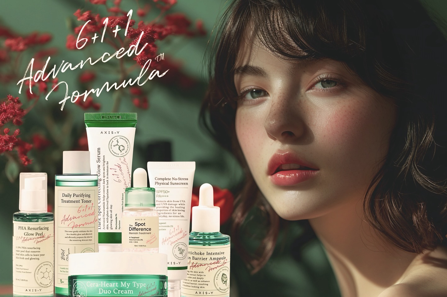 Transforma tu rutina de belleza con la línea 6+1+1 de AXIS-Y. La fusión perfecta de 6 ingredientes naturales, 1 agente clave y 1 tecnología avanzada para el cuidado de tu piel. Descubre tratamientos específicos como el sérum para manchas oscuras, Dark Spot Correcting Glow Serum.
Un nuevo concepto de belleza que ofrece un cuidado de la piel personalizado, !en armonía con tu piel y con el medio ambiente! 🌱🌞
#CuidadoDePiel #AXISY #BellezaNatural #SinCrueldad #CuidadoVegano #InnovacionCosmetica #TratamientoImperfecciones #SueroIluminador #ProteccionSolar #RutinaDeBelleza #PielSaludable #RutinaCoreana #PielOscuraConManchas #CosmeticaCoreana #CosmeticaNatural #CuidadoConsciente #KbeautyEspaña #KbeautyPortugal #BellezaYSalud #CosmeticaCrueltyfree #CosmeticaVegana #CosmeticaVerde #PersonalizaTuRutina #ComprarCosmeticaCoreana #SerumIluminador #CosmeticaCoreanaEspaña #TecnologiaYBelleza #TratamientoAntiacne #AxisyEspaña #rutinacoreana