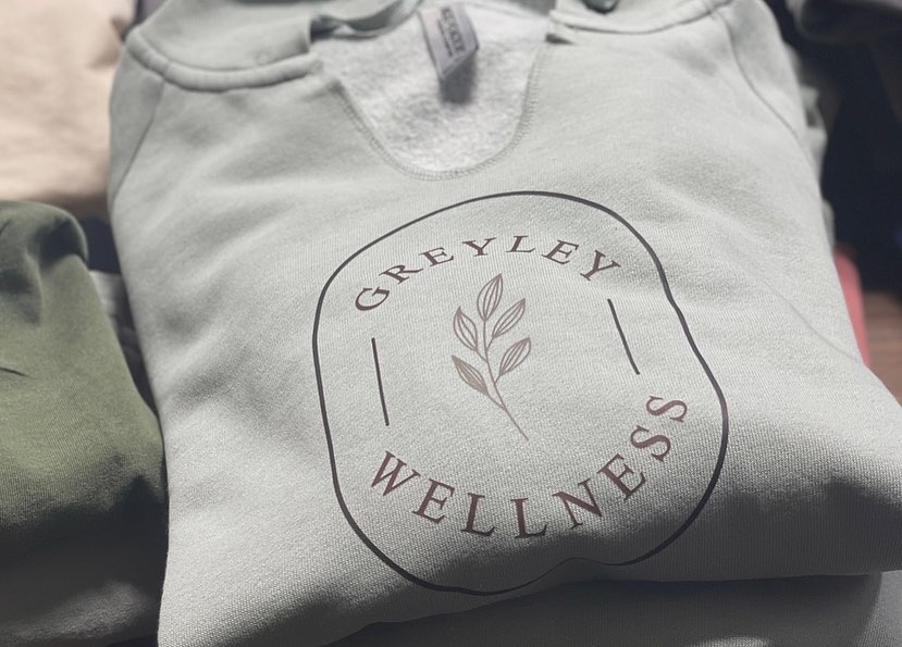 We loved working with @greyleywellness ! They have a great counseling practice in Madisonā¤ļøTheir logo looks so nice on these soft tones! #embroidery #congregationapparel #employeegear #uniform