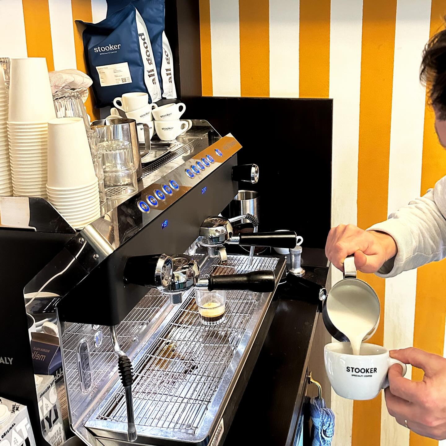 We’ve been pouring delicious @stookercoffee since the beginning of The Cottage. Now that we have the deli we’ve been promoted to official reseller of their amazing beans! Always a fresh batch of roasts on the shelves here ✨