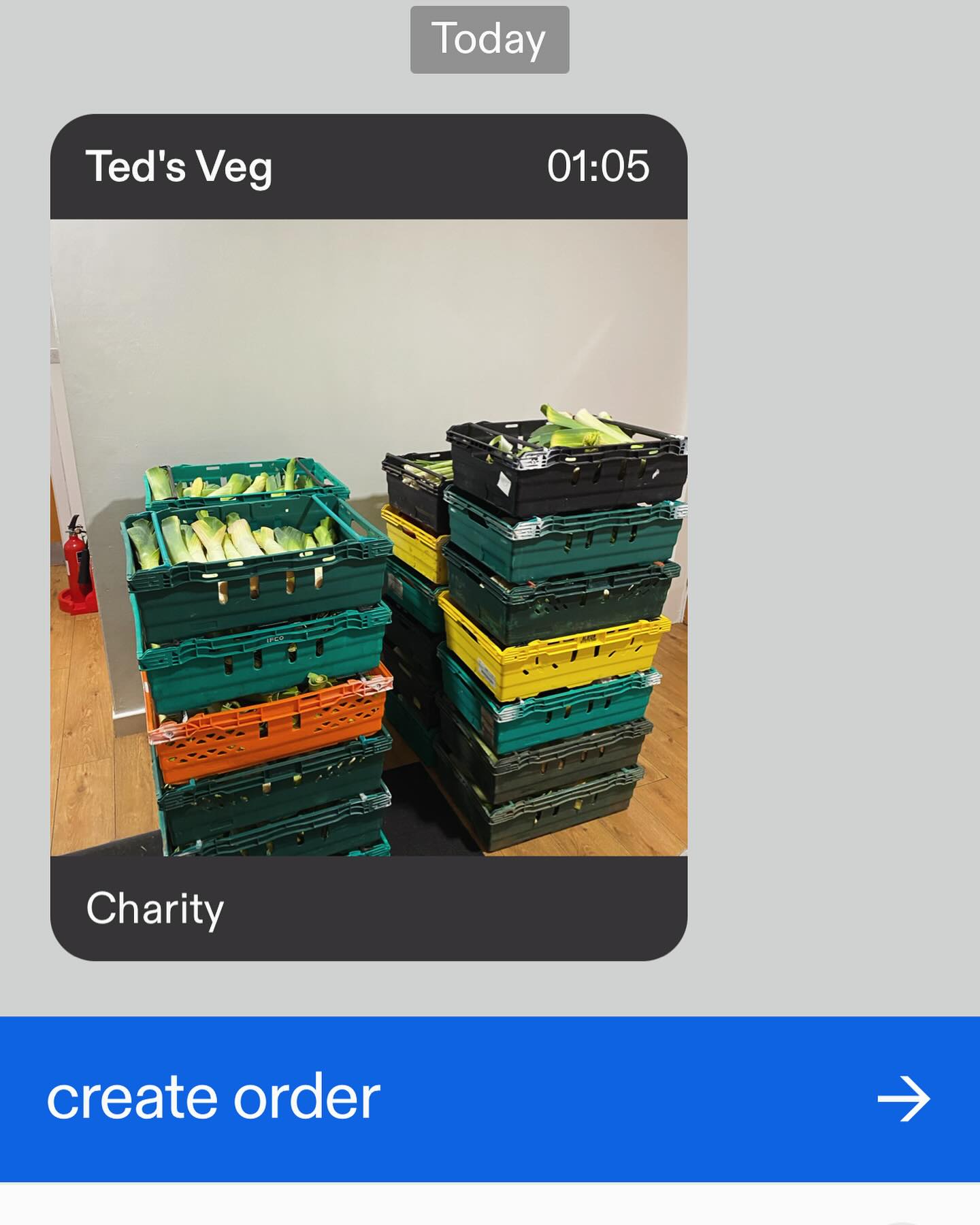@tedsveg what a wonderful surprise to come into this morning! It’s thanks to businesses like you that we get to do what we do! #tedsveg #charity #community #kindness #boroughmarket
