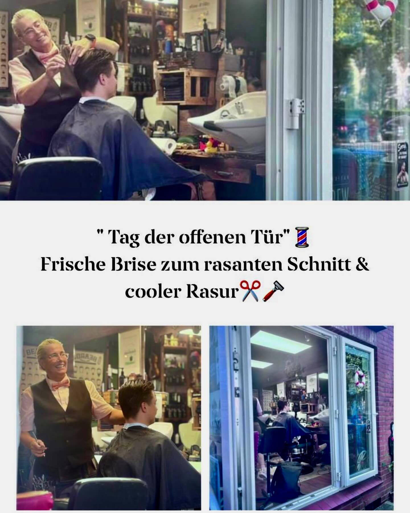 Moin Junx, wir sind wieder, nach dem schönen Wochenende, am Start für Euch!!!💈St(Ch)ef, Constantin und Tomaś