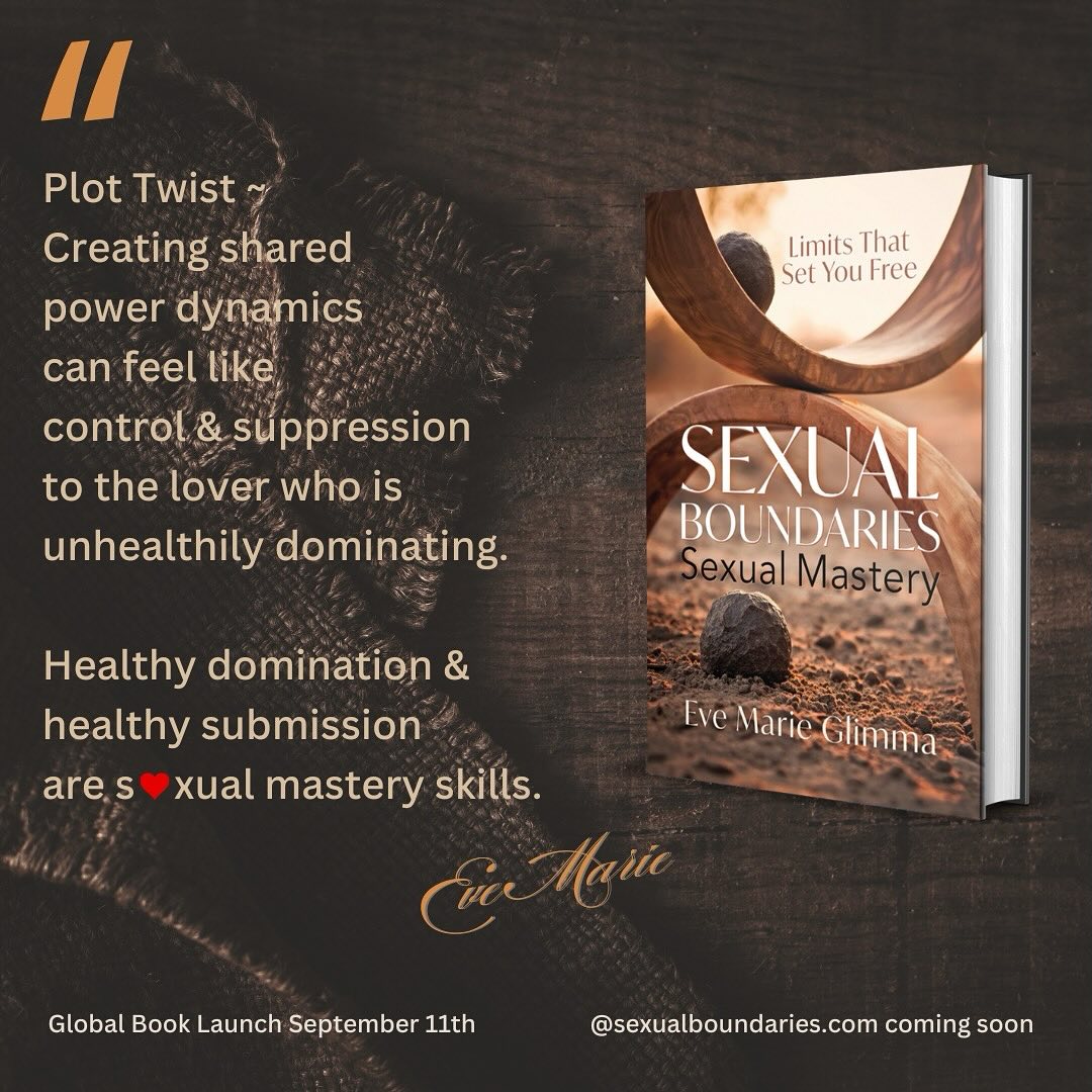 Healthy domination is risky business; there’s a lot of responsibility and self-mastery in the healthy domination role, with attuned presence at the core and trust being the ultimate and most prized reward 🙏