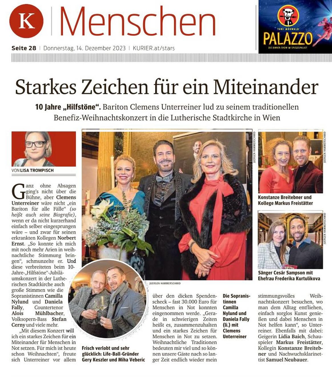 10. Jahre HILFSTÖNE - Benefiz Weihnachtskonzert mit 28.655.- Euro für die HILFSTÖNE 🤩 DANKE 🙏 @clemensunterreiner @stinglklavierewien @hilfstoene @baeckereidermann @druckerei.boesmueller @weingutpaulachs @camilla.nylund.saris @fally.daniela @stefan.cerny.bass @alois_muehlbacher @samuel.neubauer06 @markus_freistaetter @konstanzebreitebner @windhagered @stephen_m_hopkins @angatscheva @kronen.zeitung @kurier @oe24.at @heute.at @meinbezirk.at @opinionleadersnetwork @lidia_baich @christinabockofficial #ClemensUnterreiner #kammersänger #ViennaBaritone #unterreineropera #unterreiner #intendant #operburggars #oper #opera #charitygentleman #hilfstoene #operasingers #operalover #letsopera #musik #news #garsamkamp #kultur #OperaNews 📸©️HILFSTÖNE | Jürgen Hammerschmid | A. Tuma