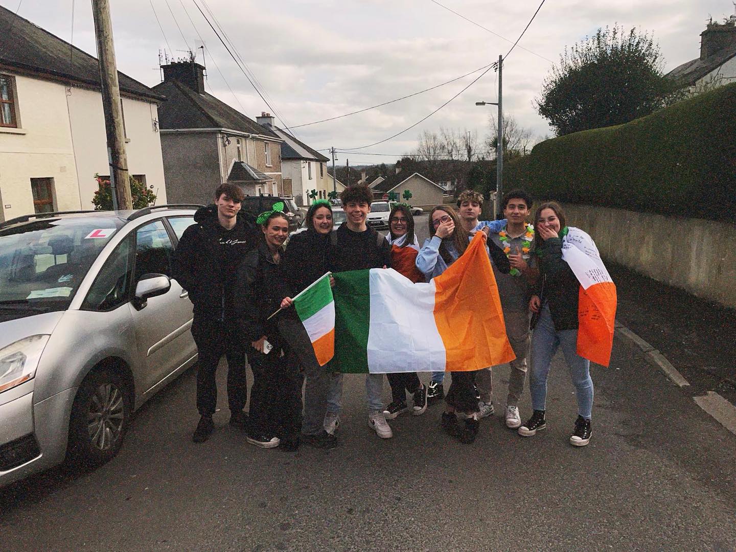 Students enjoying the High School experience in Ireland