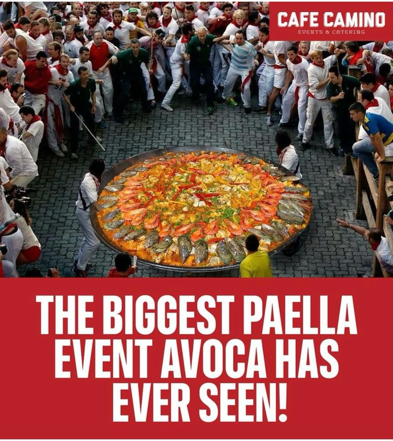 It’s on again
Paella on the Lake
At Avoca Scout Hall
Friday 1st March 6pm-9pm
Paella, Desserts, & Live Music
Will be cooking a Paella in a 1.2m Pan that can feed 150 people!!
Book Now!!!
Mob: 0414 850 368
$30pp
https://www.eventbrite.com/e/paella-on-the-lake-tickets-850538442377?aff=oddtdtcreator