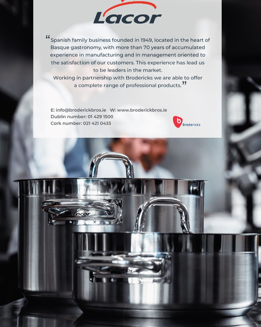Building relationships with suppliers like Lacor is key to our success and allows us the confidence to supply our customers with the very best on service, quality and price. #brodericks #lacorprofessional #hospitality