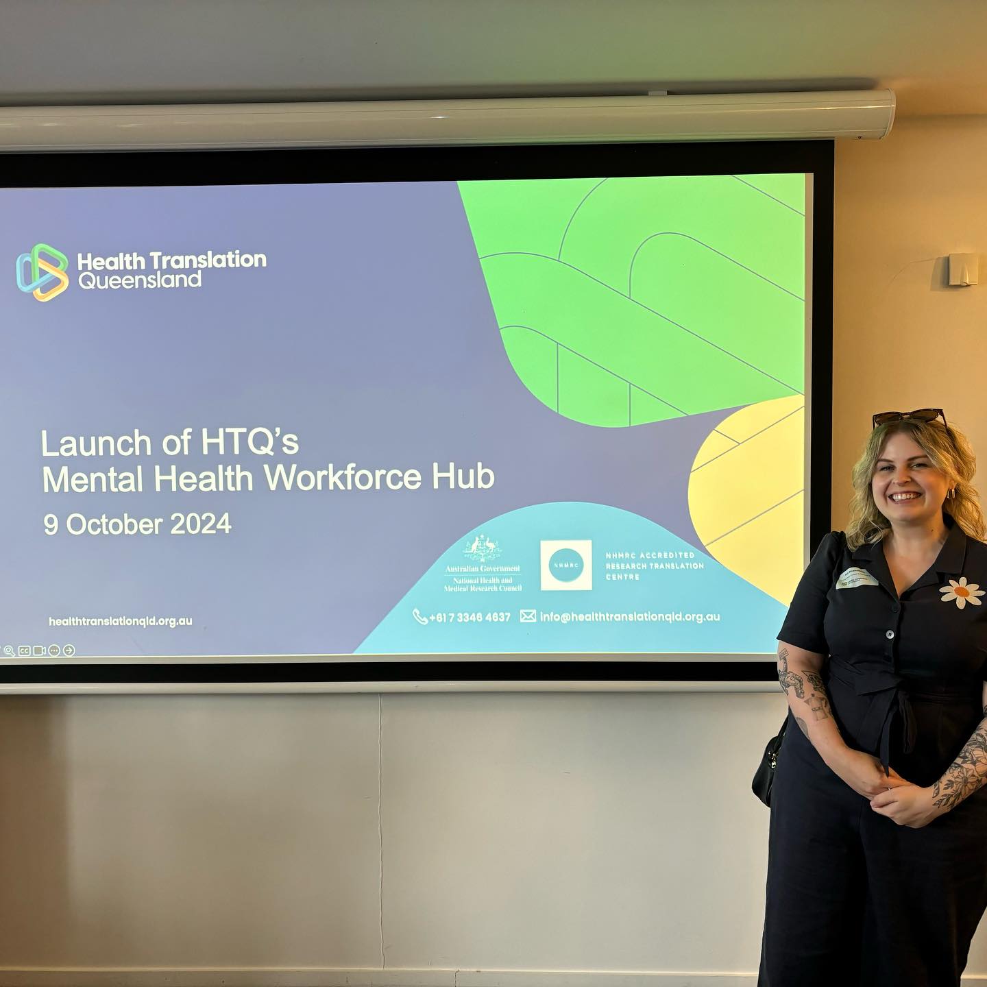 Yesterday I attended the launch of the Queensland Mental Health Workforce Hub! This initiative is facilitated by Health Translation Qld and they have profiled my career (🤯) along with 7 other Qld allied health professionals working in mental health. A perfect time to launch in Qld Mental Health Week!
The Hub is a place of connection, support and learning for mental health professionals and people considering a career in this area. Link in bio or check it out here: https://mentalhealthworkforcehub.htq.org.au
Thank you to Health Translation Qld for spotlighting the rewarding work that mental health professionals do, and for highlighting music therapy too! So grateful to do this job and work with such amazing people.
Here I am at yesterday’s launch with my partner Kass from @rhythmmusictherapy 🙌🏻
#qmhw #connect4mentalhealth