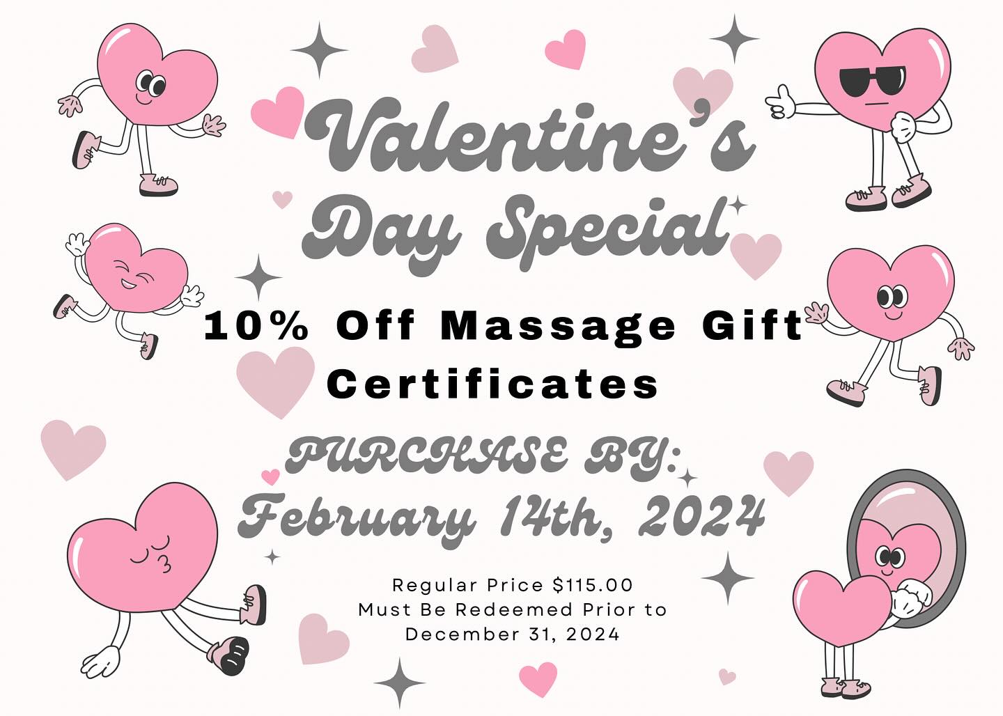Valentines Day is right around the corner and massage gift certificates are 10% off right now! Come by and pick up a massage gift certificate for that special someone this Valentines Day💘💘💘
#adkinschiropractic #chiropractic #alaska #anchorage #massage #lmt #valentinesday