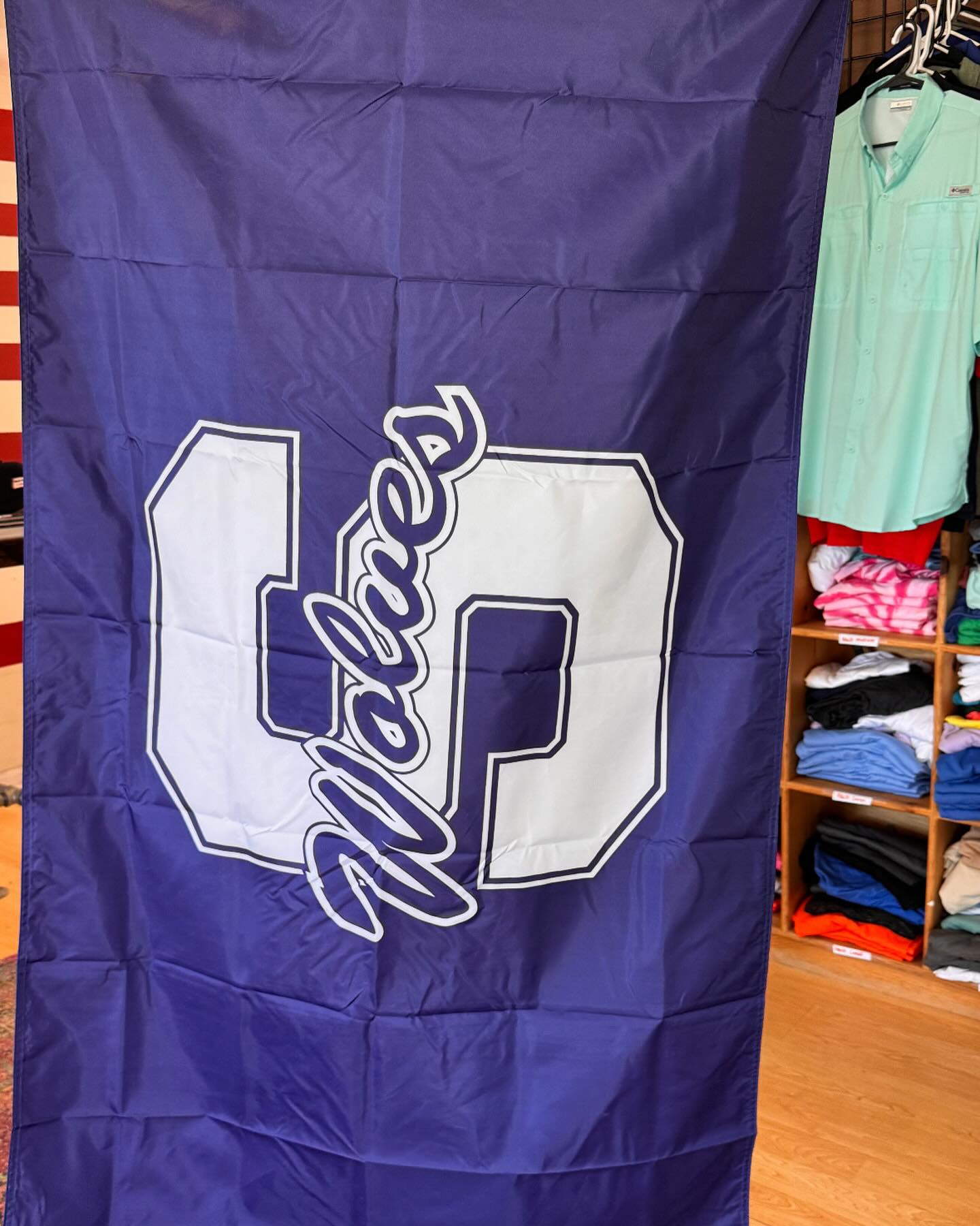 Shawnee Wolves Flags at Great Plains. Stop by and get yours today. Best of luck to the Wolves this year. #shawneewolves #shawneeoklahoma #flags