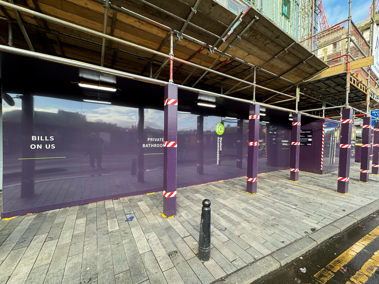 IQ Fountainbridge Hoarding #hoardings #hoardingadvertising #signage