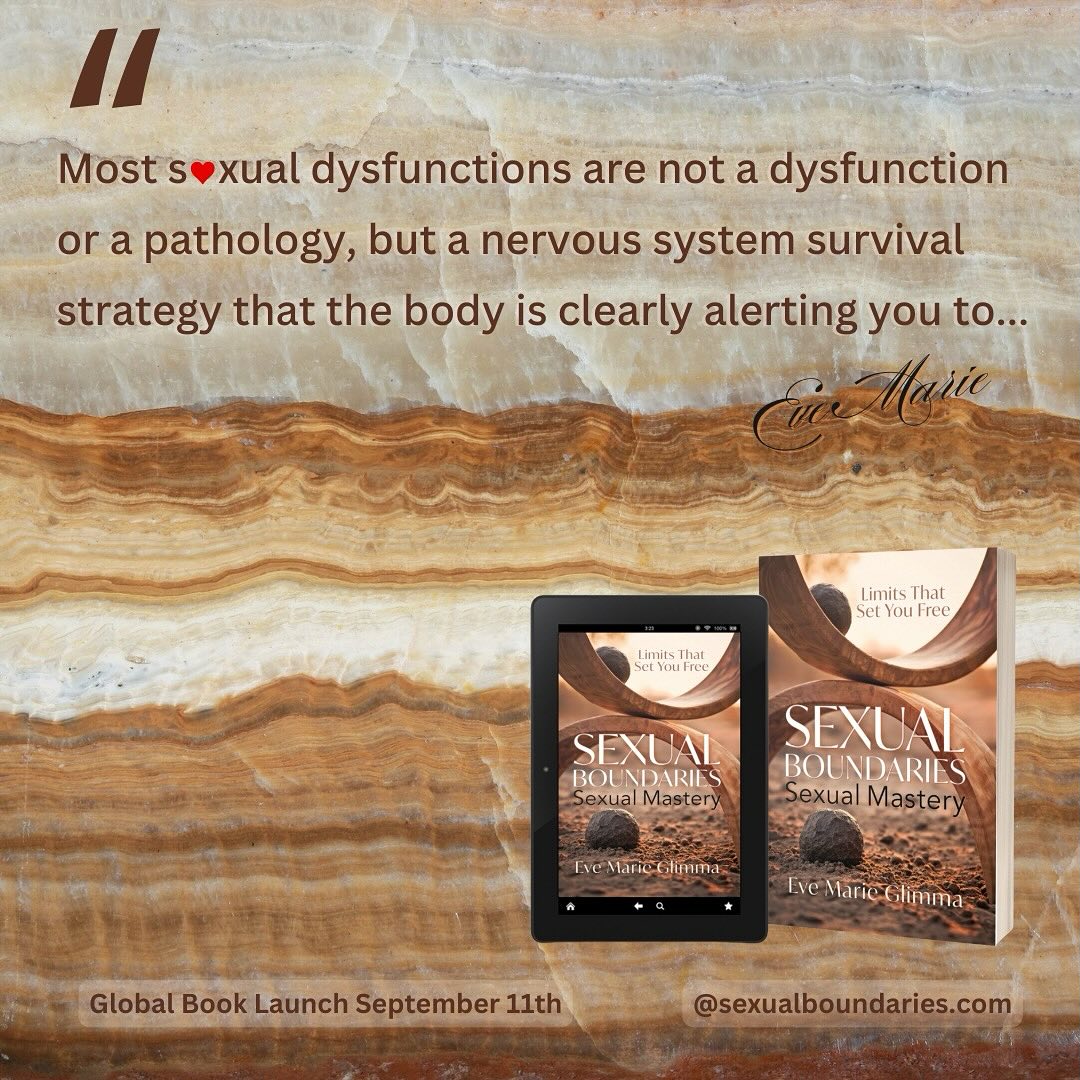 S ❤️ xual “dysfunctions” are the canaries in your coal mine, signalling that your approach is out. Coming earlier than you’d like to, erectile challenges, genital numbness, inability to orgasm, UTI’s, genital pain etc etc are super common symptoms of the poor s ❤️ x education we’ve all inherited. It’s time for a planetary upgrade and to take your power back 🙏
Book Pre-Sales starting this week
www.sexualboundaries.com