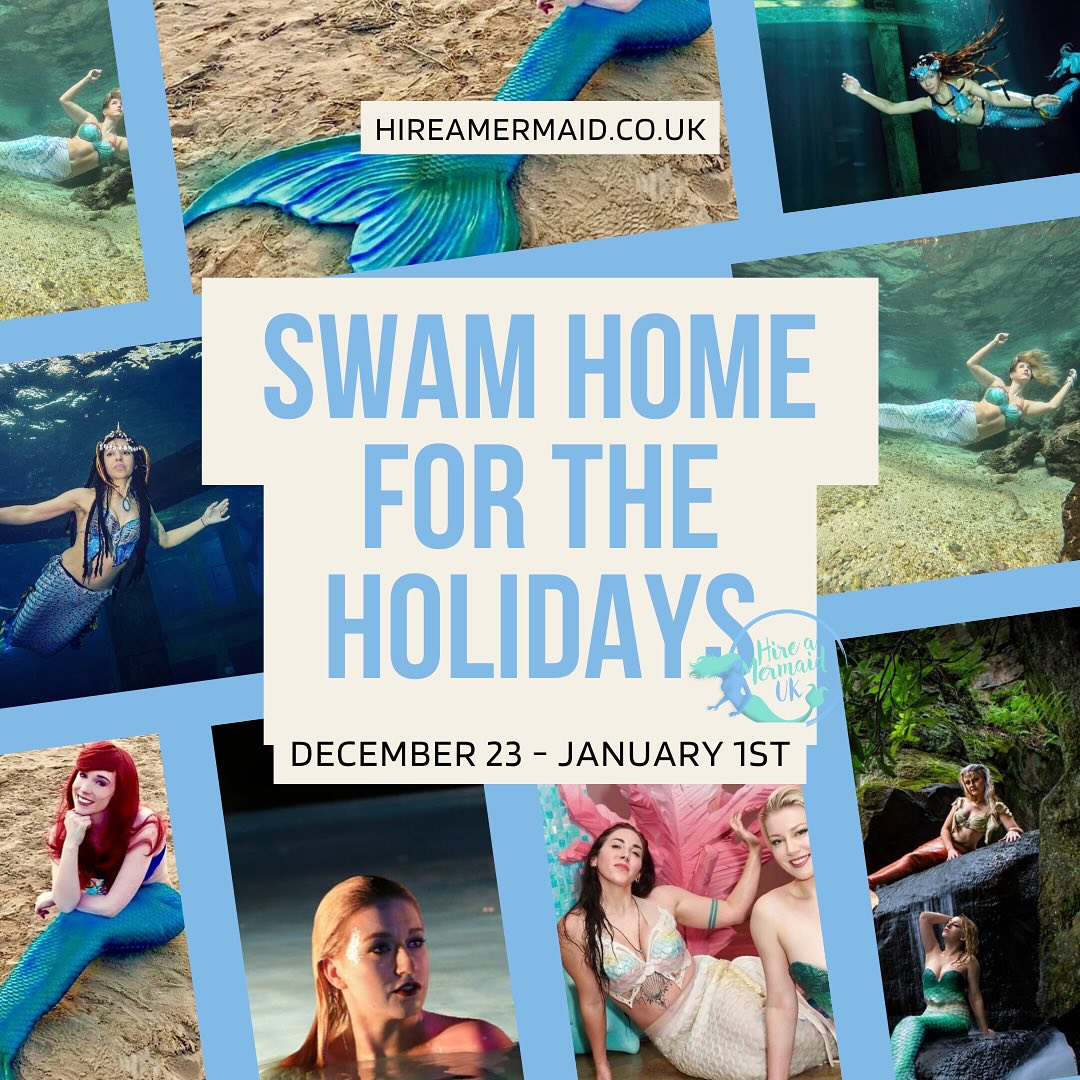 Our mermaids have officially swam home for the holidays! We’ll be back and ready for 2024 on January 2nd!!
We hope you all have a magical, mer-mazing time 🧜♀️ and we can’t wait to see you in the new year!!
#hireamermaid #professionalmermaid #mermaidsarereal #mermaidsofinstagram #mermaidentertainment #mermaidperformer #mermaid #summer #mermaidmagic #princessperformer #aquariummermaids #poolparty #characterperformer #poolpartyideas #purplemermaid #thelittlemermaid #mermaidtail #mermaids #mermaidlife #realmermaid #hireamermaiduk #kidspartyentertainers