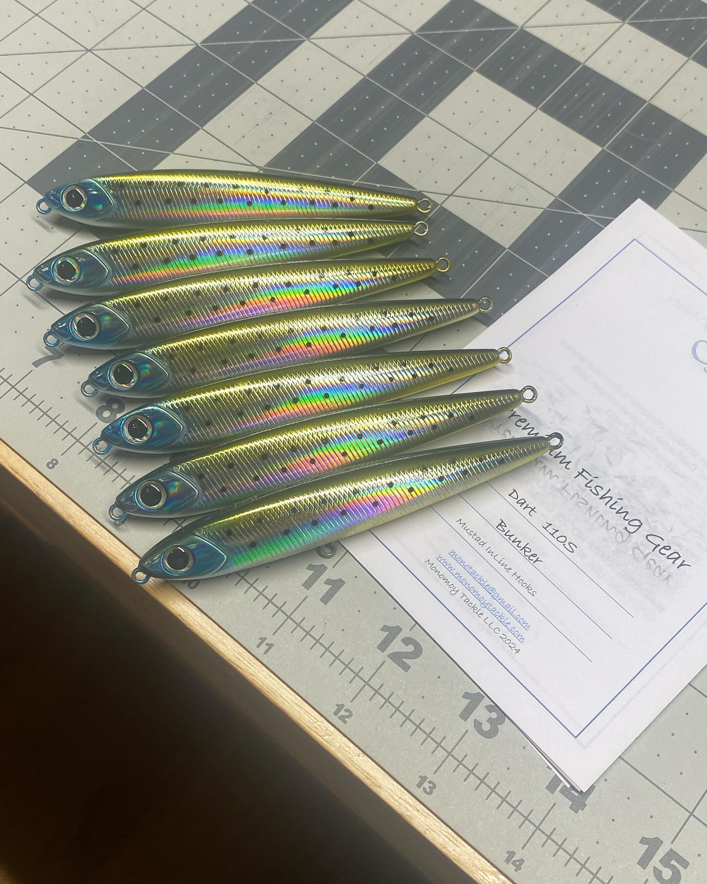 Some restocking happening after the fantastic event put on by MFCC for the kickoff of the season. I participated with a booth of product and I humbled by the number of people that stopped by to say hello and give me feedback on using my gear. Quite a few first time customers as well. These Dart110’s were a hit. Thanks again @myfishingcapecod and @captain_brunodemir as well as all the other sponsors, speakers, vendors and participants that made Saturday such a great time. As I enter year 4 of my small cottage venture I have a lot to be thankful for. Fishing has been great for me and to me. #myfishingcapecod #capecodfishing #goosehummockshops #harwichsportbaitandtackle #monomoytackle #capecodlife