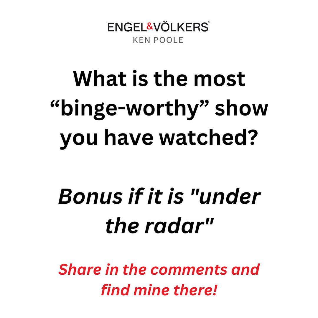 Ok - we are always on the lookout for a new series… 👀
I don’t watch a ton of tv aside from sports… but in the evening wind-down time, sometimes we watch an episode of a great series if we are hooked on something! 📺
What is a favourite of yours??
#tvshows #bingeworthy #series