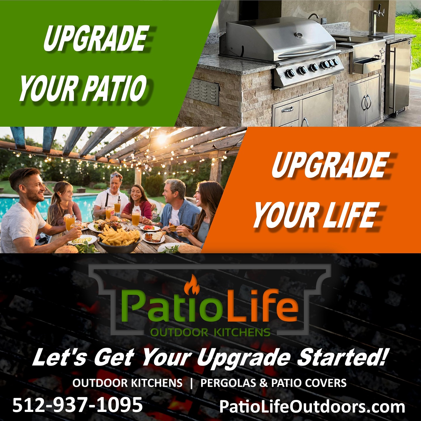 Now is the Time to Schedule Your Patio Upgrade!
Outdoor Kitchens, Pergolas, Patio Covers
#outdoorkitchen #outdoorkitchens #bbqisland #outdoorliving #austinhomeshow