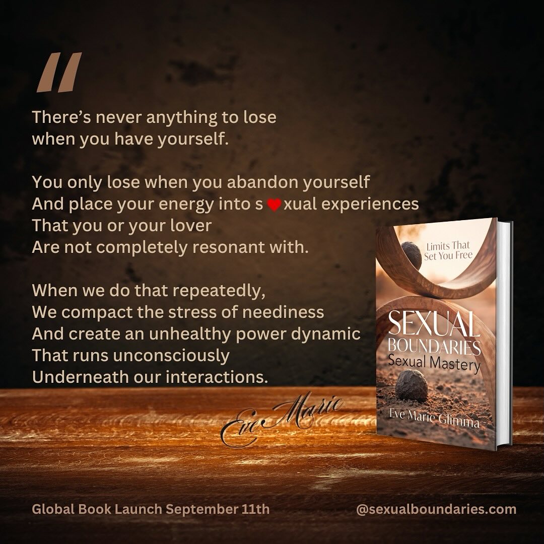 Learning how to open without losing yourself or burning yourself out in the process requires setting incremental limits of engagement as trust markers are met and built. Pre-sales for author signed copies in paperback & hardcover are NOW OPEN! www.sexualboundaries.com